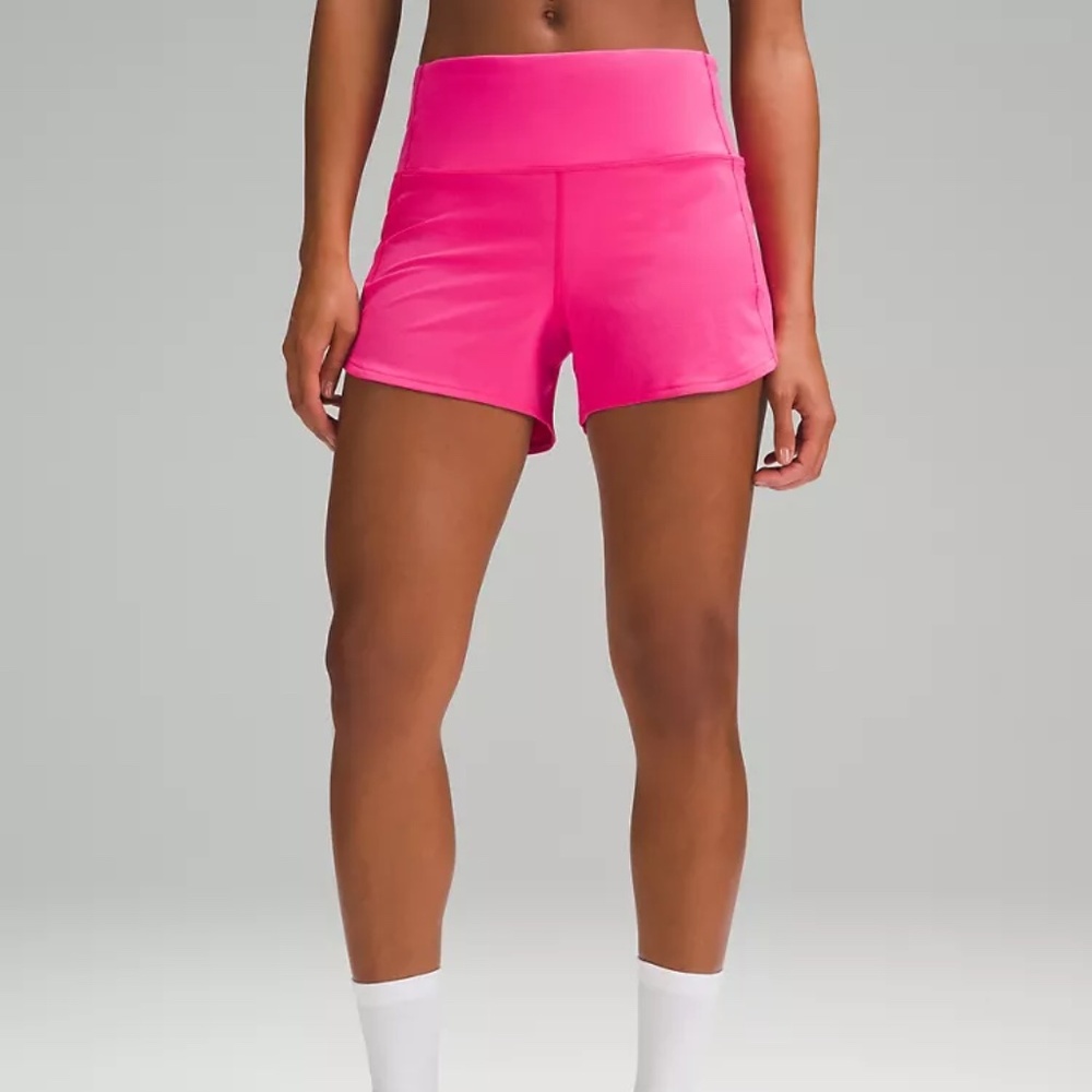 Speed Up High-Rise Lined Short 4" Colour Sonic Pink Size 4